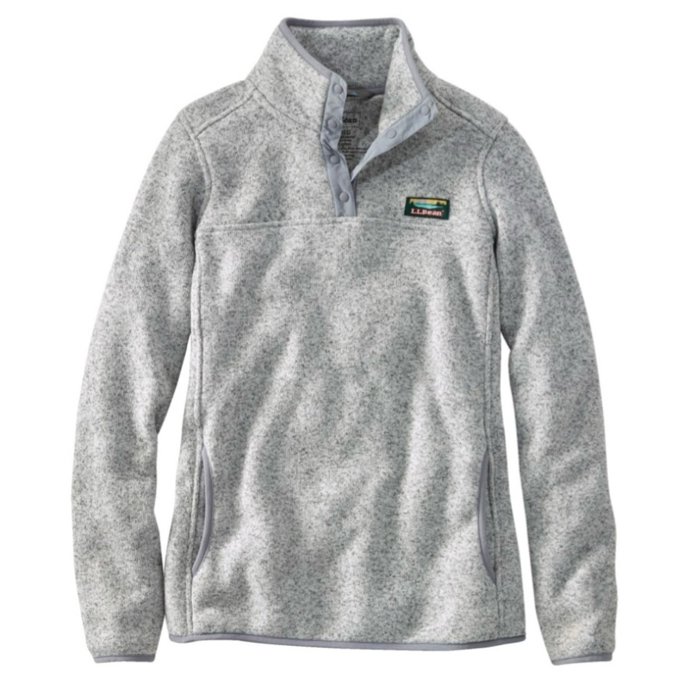 L.L. Bean Women’s Pullover Fleece | Grey/Gray